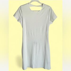 NWOT Reformation x Laura Harrier White Open Back Mini Dress Size L